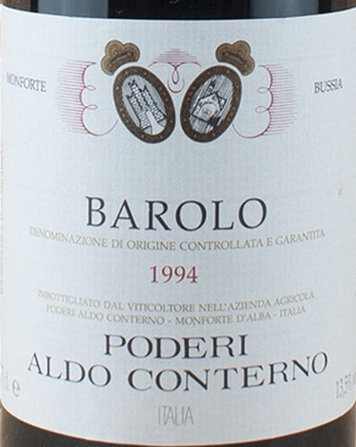 Poderi Aldo Conterno Barolo 1994 DOCG — wine label