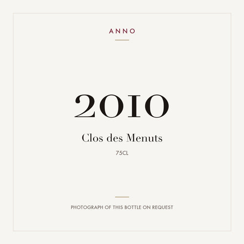 Clos des Menuts Saint-Emilion Grand Cru 2010 AOC 0,75l — ANNO-Jahrgangskarte; Foto der tatsächlichen Flasche auf Anfrage