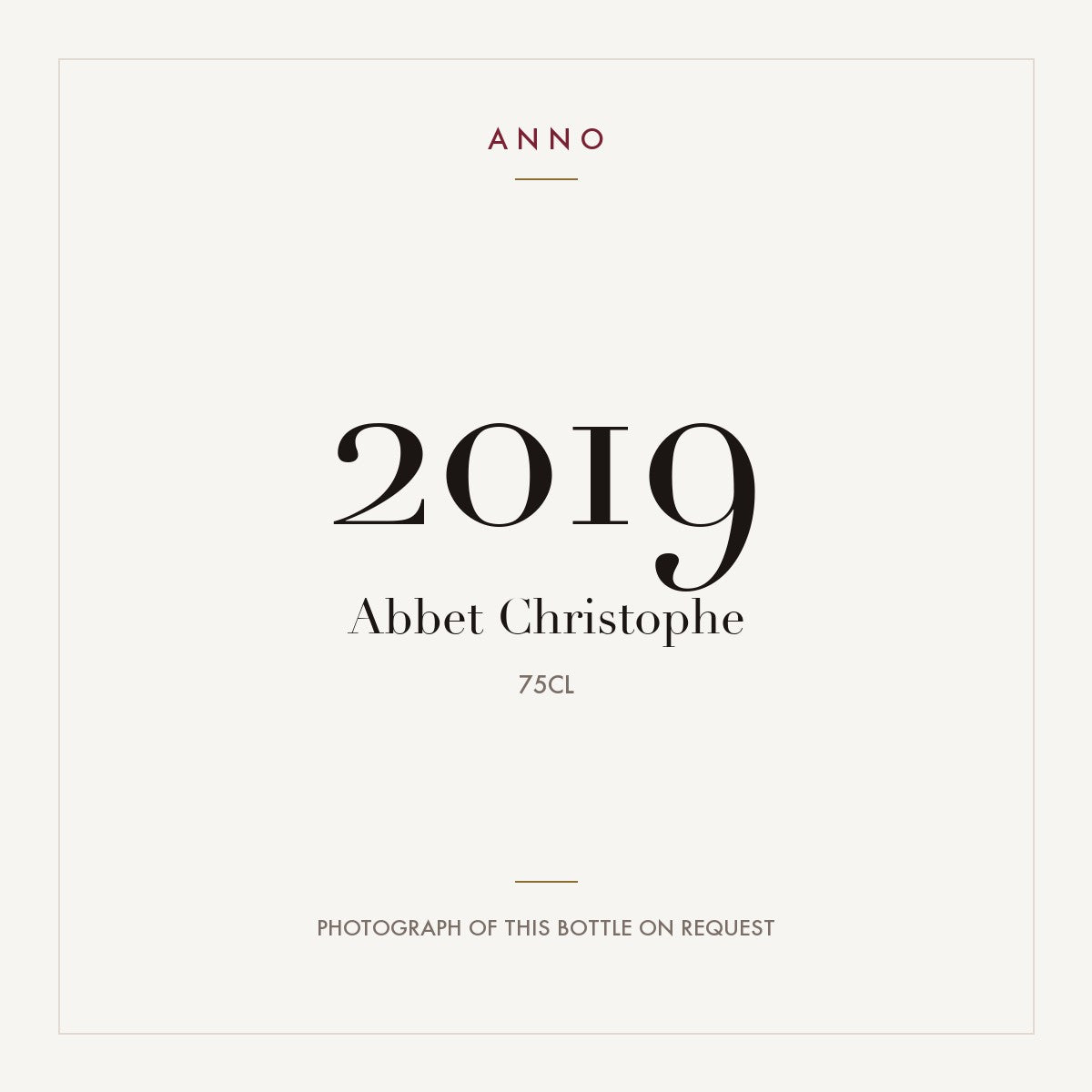 Abbet Christophe Marsanne Valais 2019 0,75l