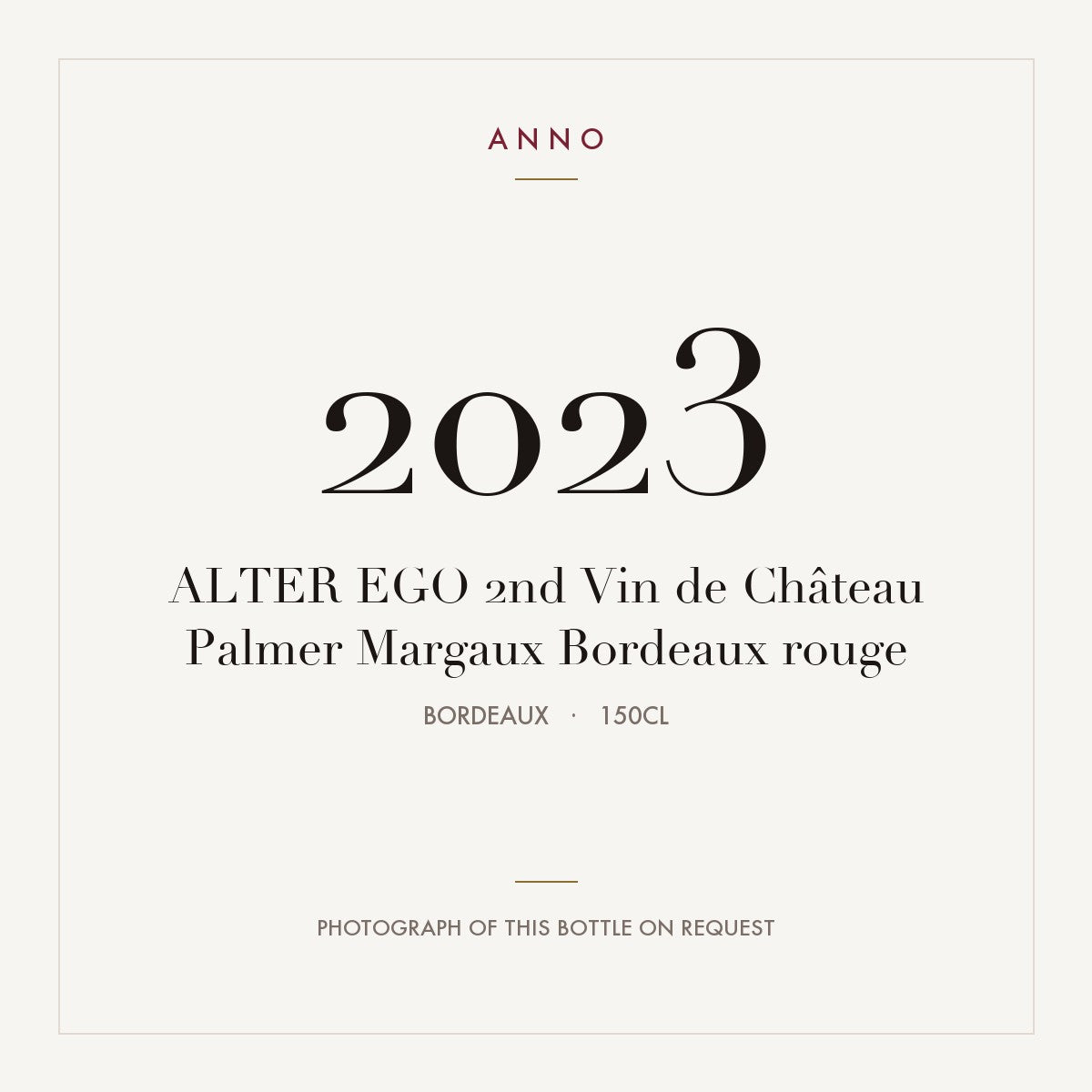 Alter Ego de Chateau Palmer Margaux 2023 AOC 1,5l