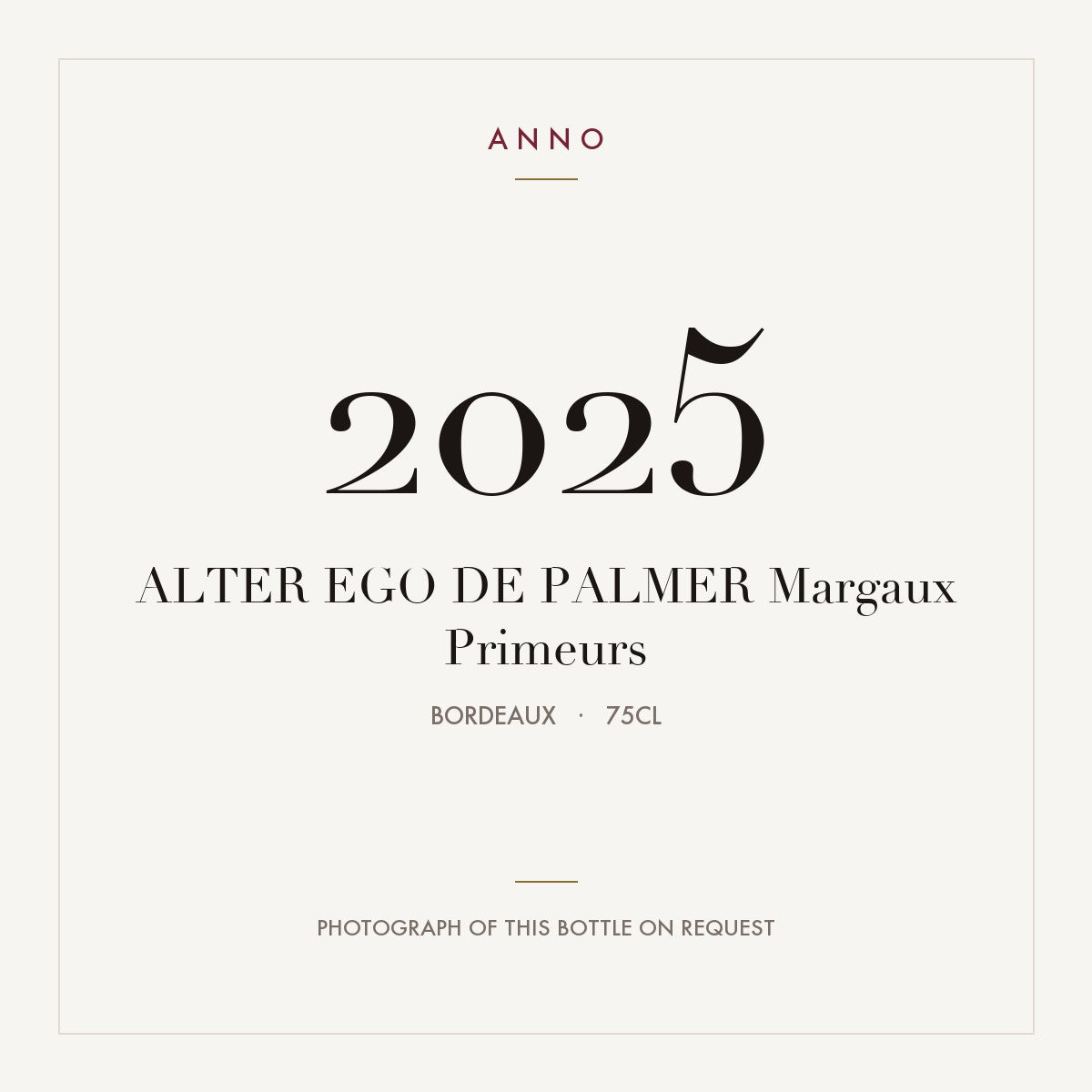 Alter Ego de Palmer Margaux 2025 AOC 0,75l