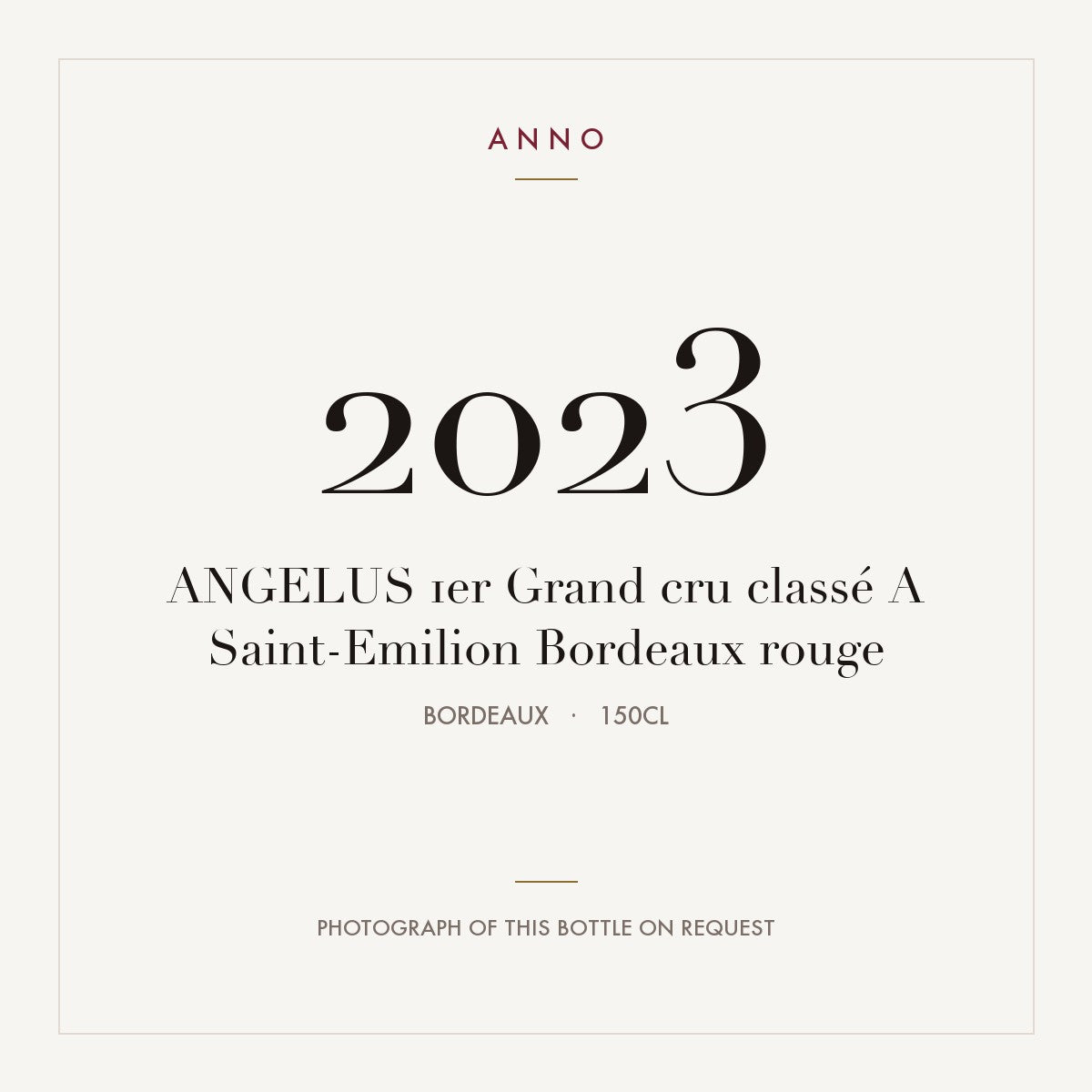 Angelus Saint-Emilion 2023 AOC 1,5l
