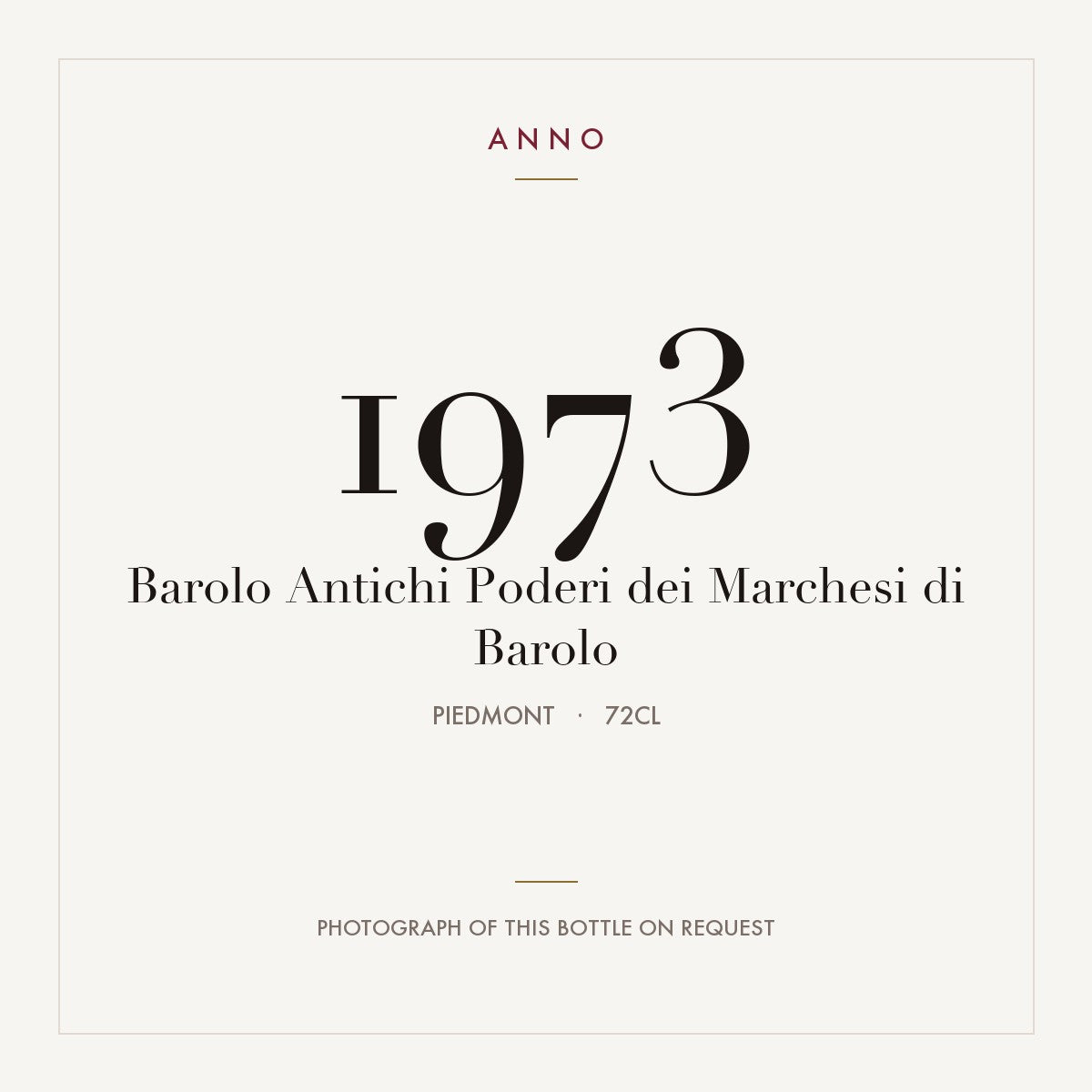 Antichi Poderi dei Marchesi di Barolo Barolo 1973 DOCG 0,72l