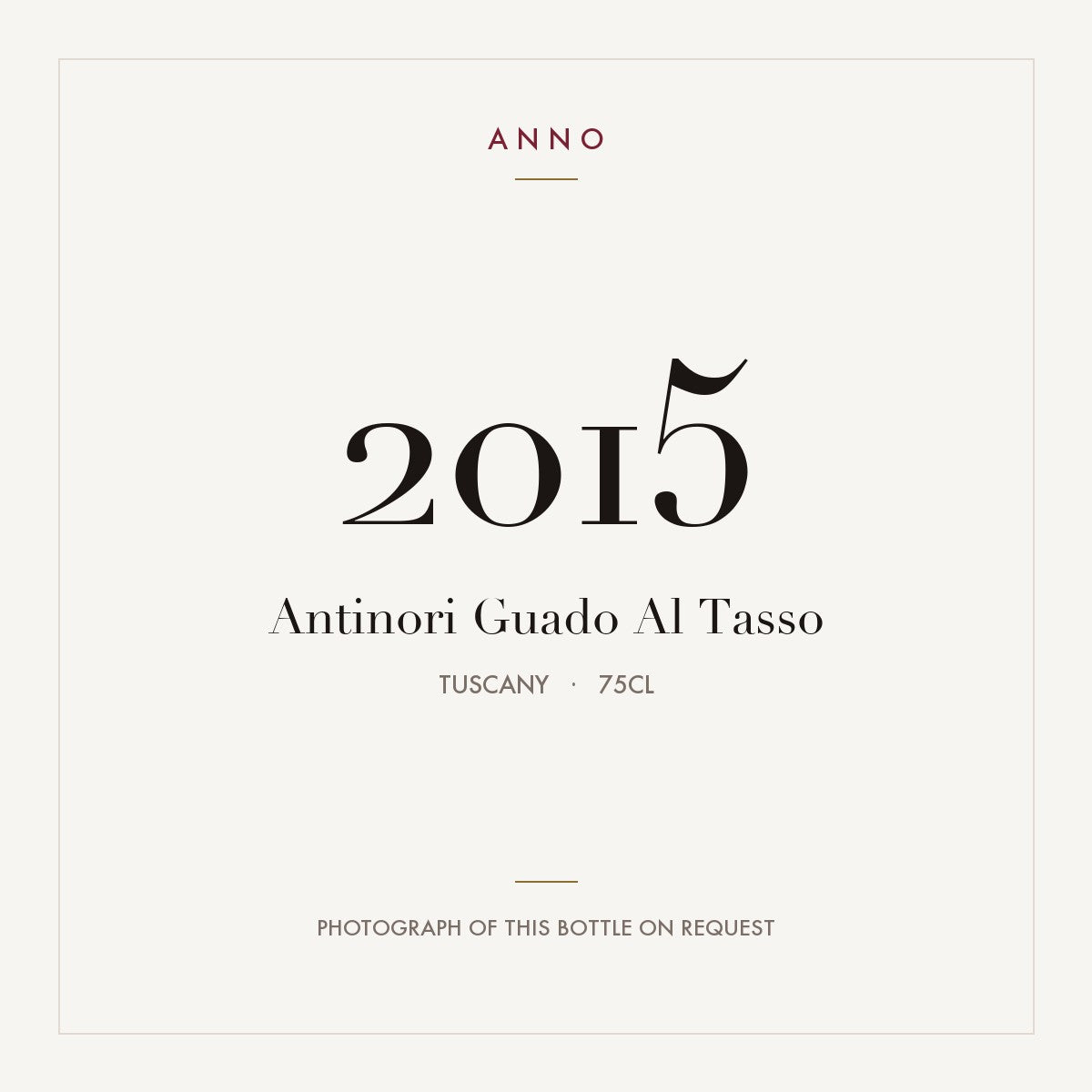 Antinori Guado Al Tasso 2015 0,75l