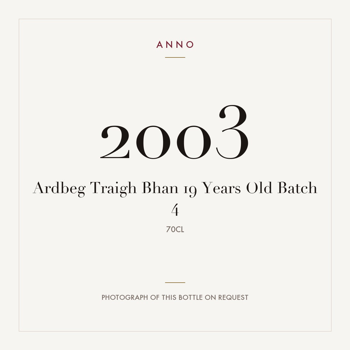 Ardbeg Traigh Bhan 19 Years Old Batch 4 2003 0,7l