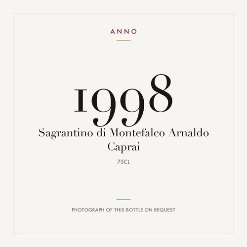 Arnaldo Caprai Sagrantino di Montefalco 1998 DOCG 0,75l