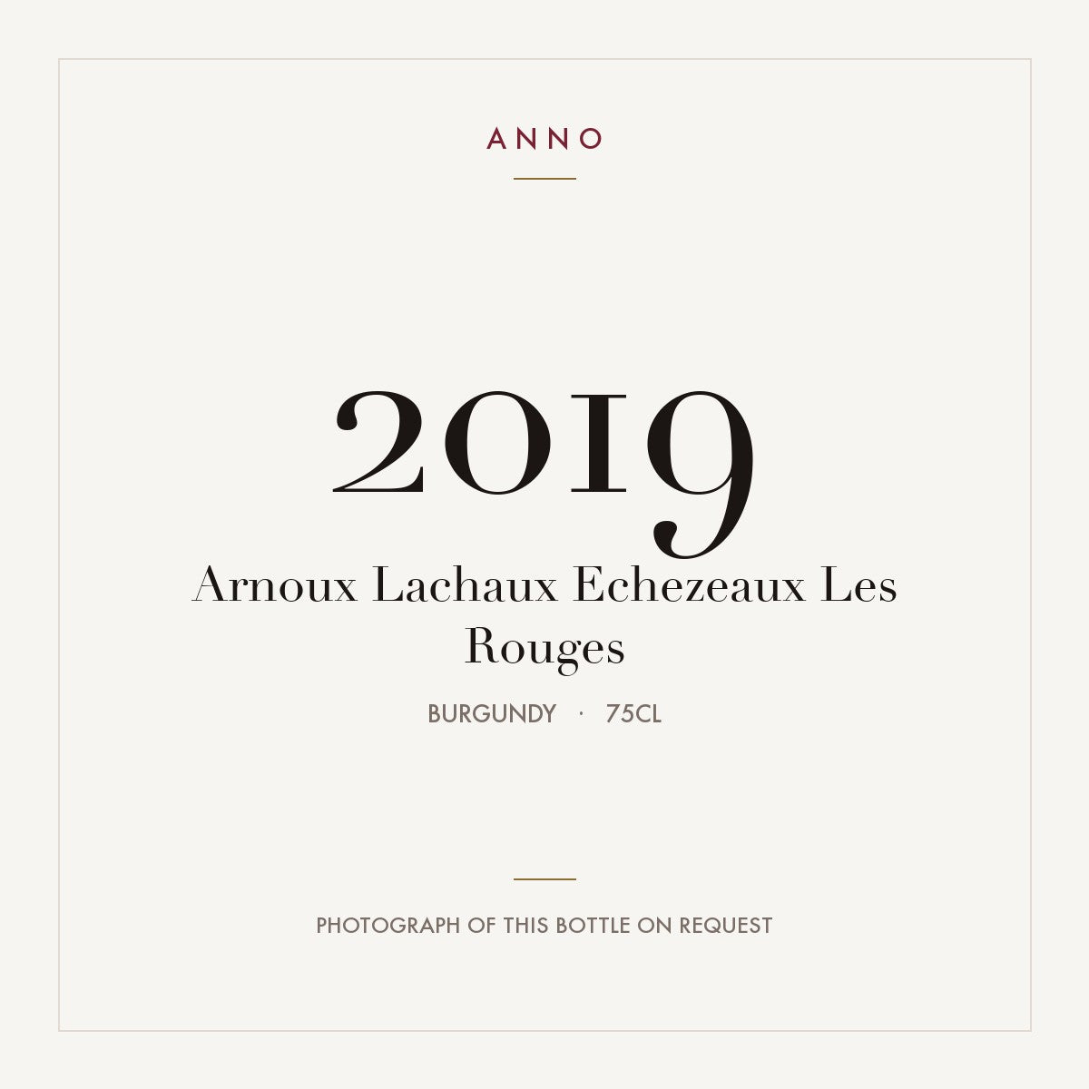Arnoux Lachaux Echezeaux Les Rouges 2019 0,75l
