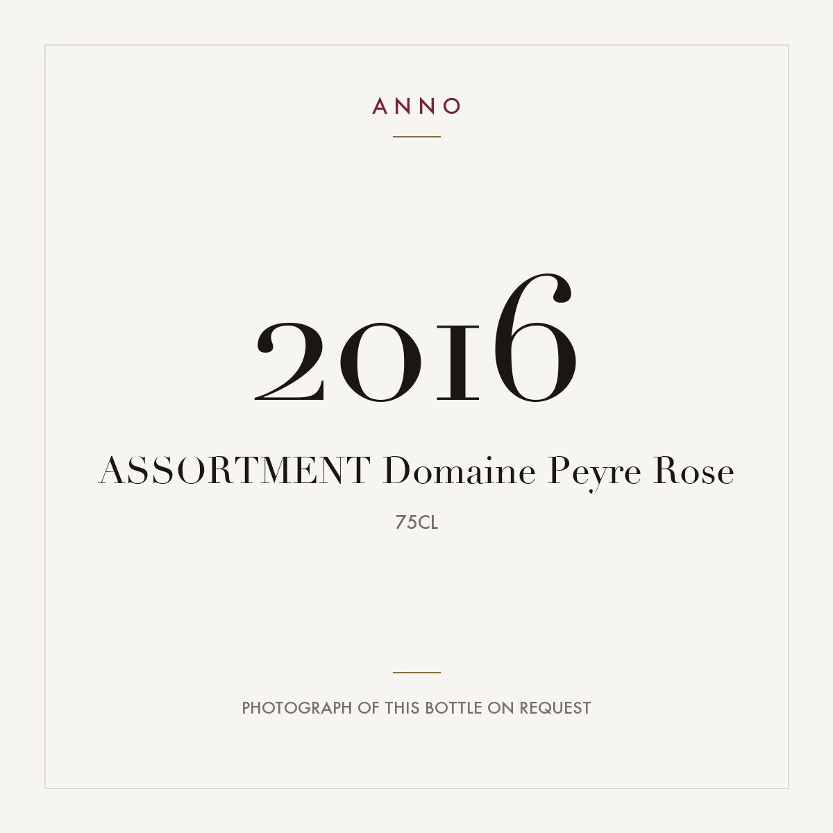 Assortment Domaine Peyre Rose 2016 0,75l