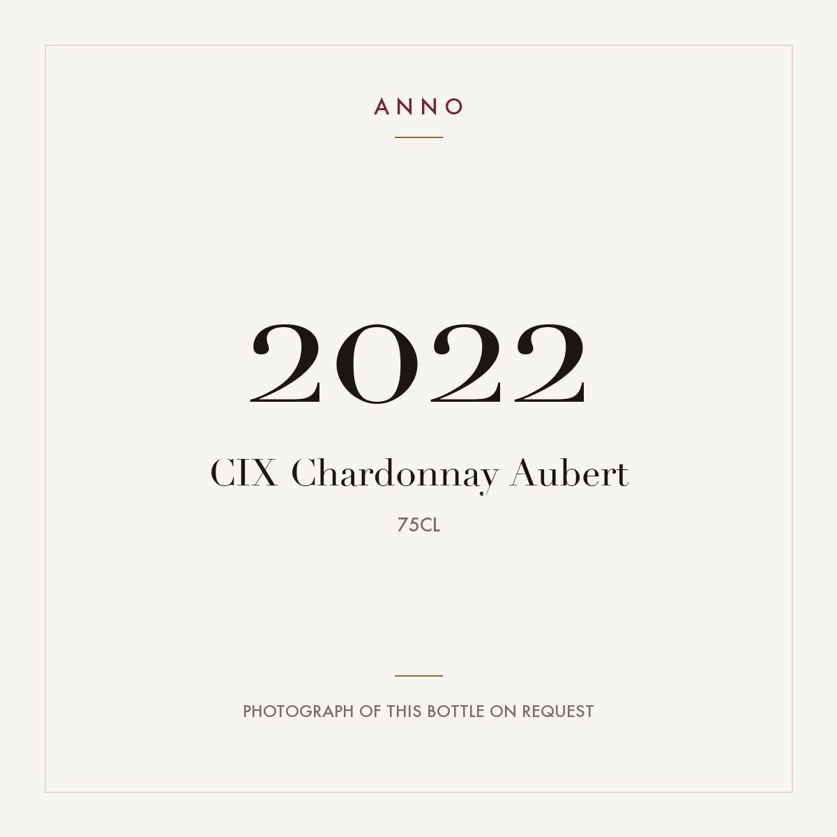 Aubert CIX Chardonnay 2022 0,75l