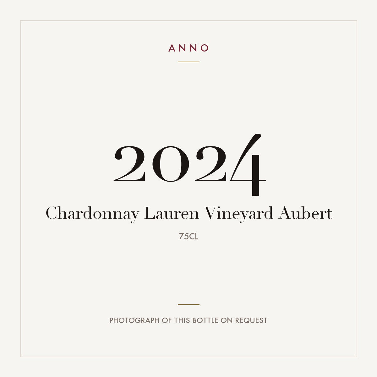 Aubert Lauren Vineyard Chardonnay 2024 0,75l