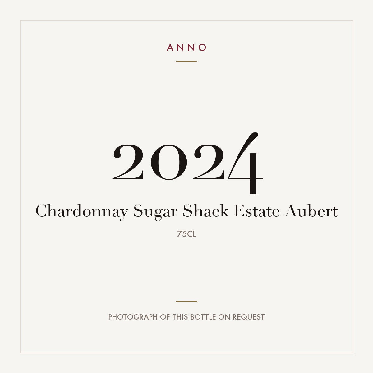 Aubert Sugar Shack Estate Chardonnay 2024 0,75l
