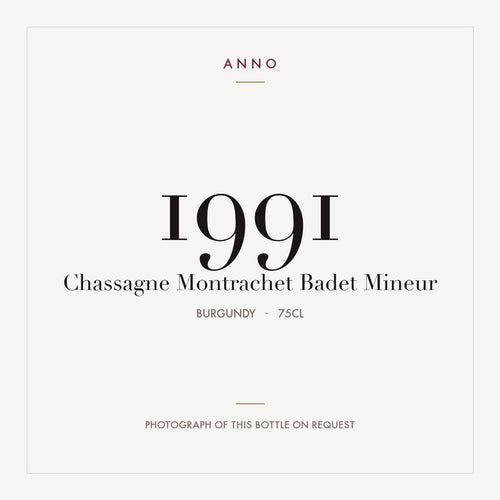 Badet-Mineur Chassagne-Montrachet 1991 AOC 0,75l