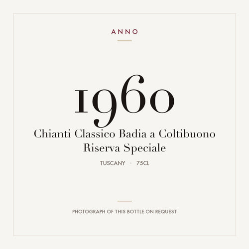 Badia a Coltibuono Chianti Classico Riserva Speciale 1960 DOCG 0,75l