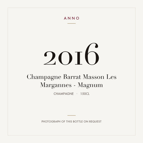 Barrat-Masson Les Margannes Champagne 2016 AOC 1,5l