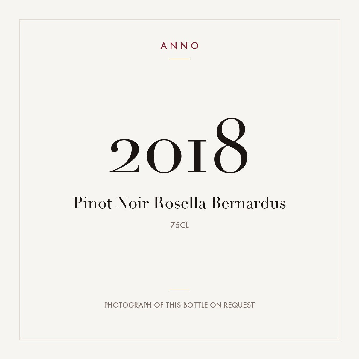 Bernardus Pinot Noir Rosella 2018 0,75l
