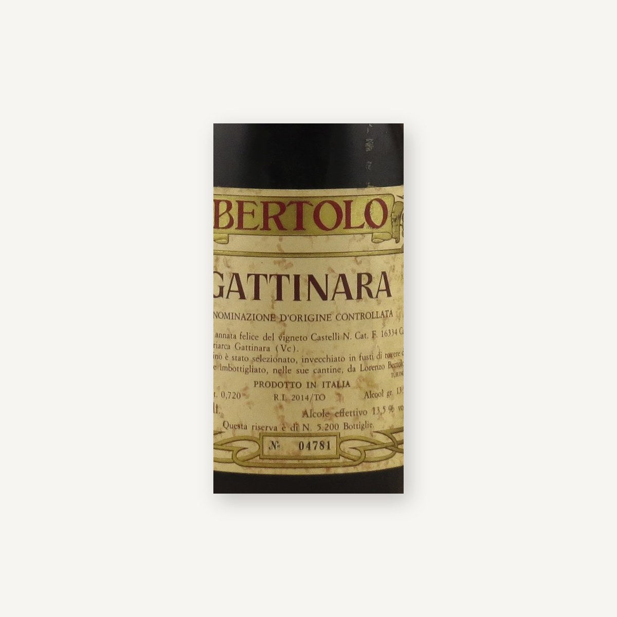 Bertolo Gattinara Riserva 1971 DOCG 0,72l