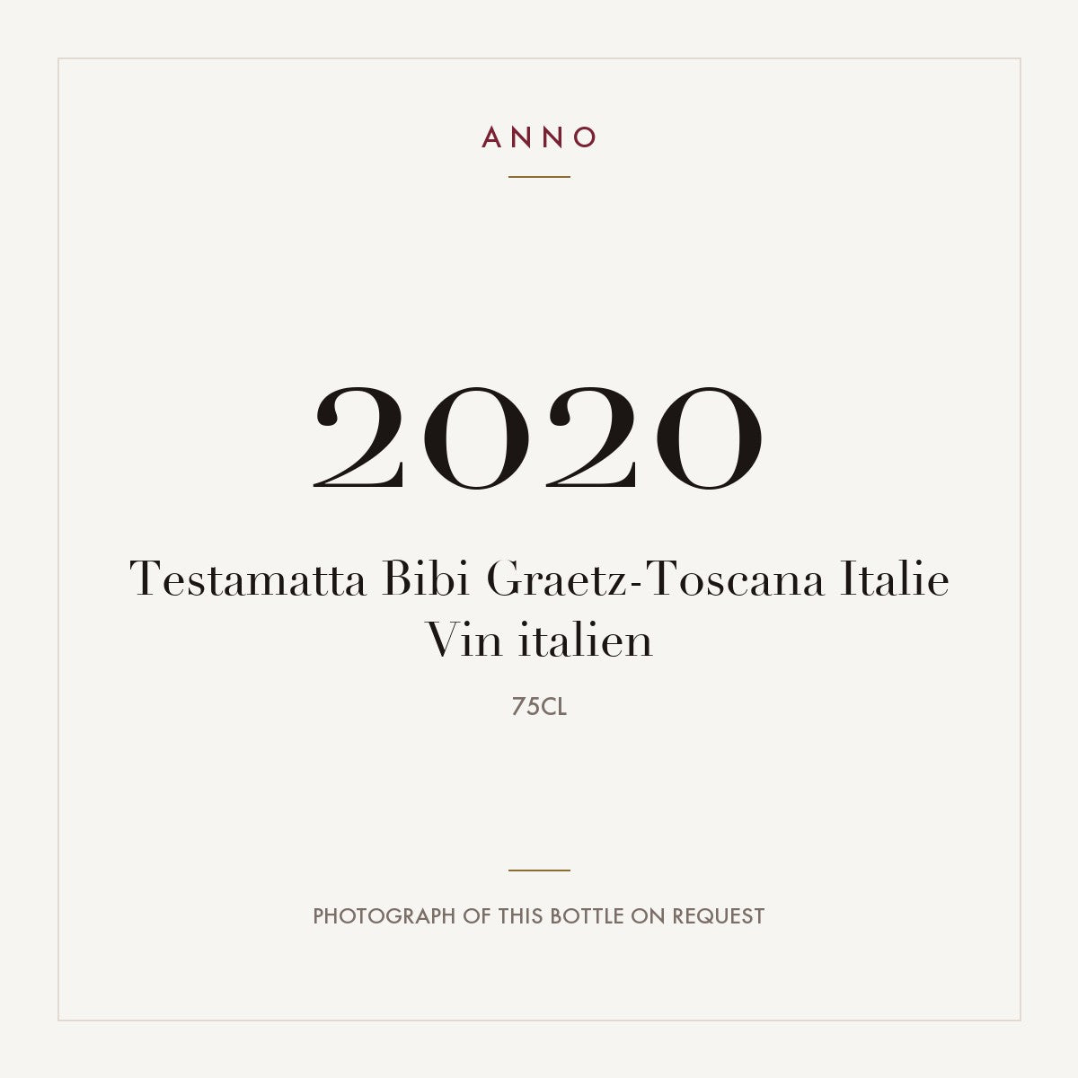 Bibi Graetz Testamatta Toscana 2020 IGT 0,75l
