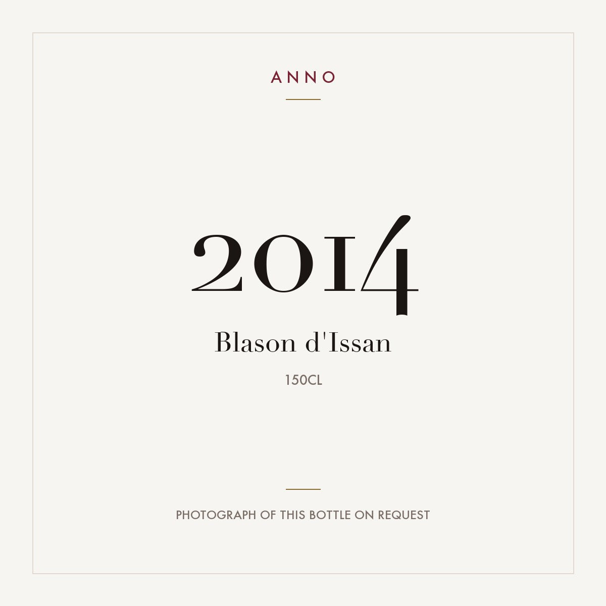 Blason d'Issan Margaux 2014 AOC 1,5l