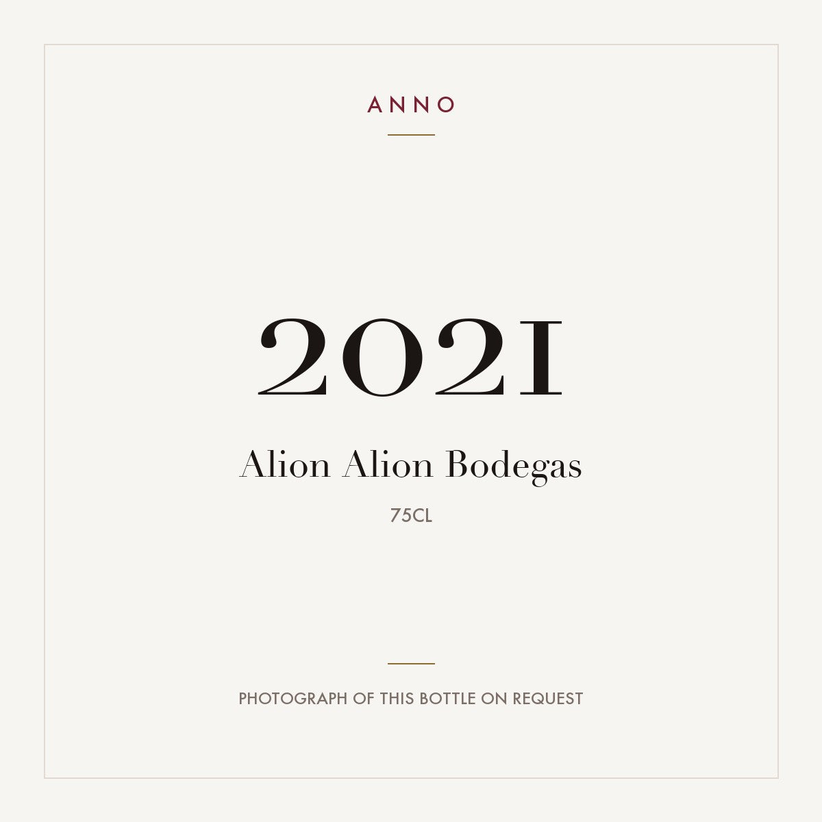 Bodegas Alion Ribera del Duero 2021 DO 0,75l