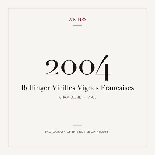 Bollinger Vieilles Vignes Francaises 2004 0,75l