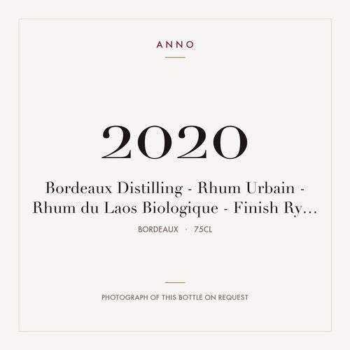 Bordeaux Distilling Rhum Urbain Rhum du Laos Biologique Finish Rye 2020 0,75l