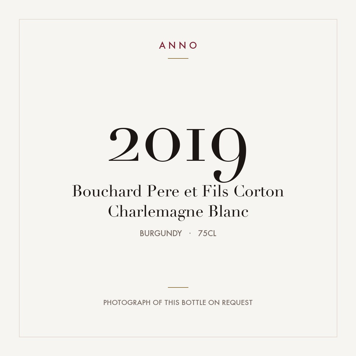 Bouchard Pere et Fils Corton Charlemagne Blanc 2019 0,75l