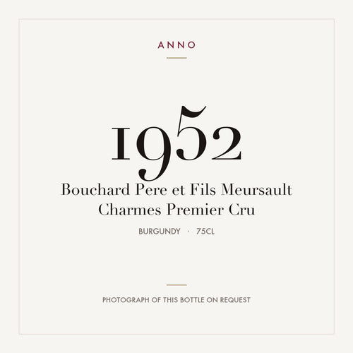 Bouchard Pere et Fils Meursault Charmes Premier Cru 1952 0,75l