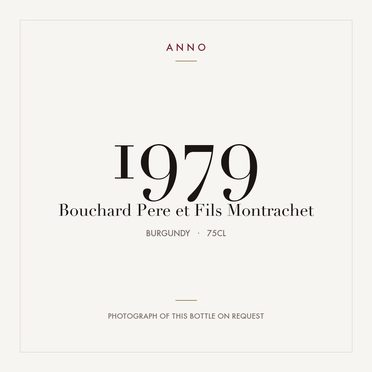 Bouchard Pere et Fils Montrachet 1979 0,75l