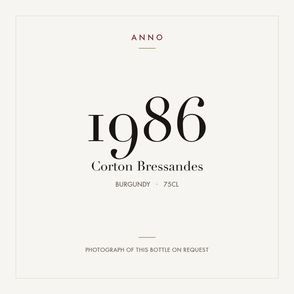 Bressandes Corton Grand Cru 1986 AOC 0,75l