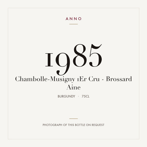 Brossard Aine Chambolle-Musigny Premier Cru 1985 AOC 0,75l