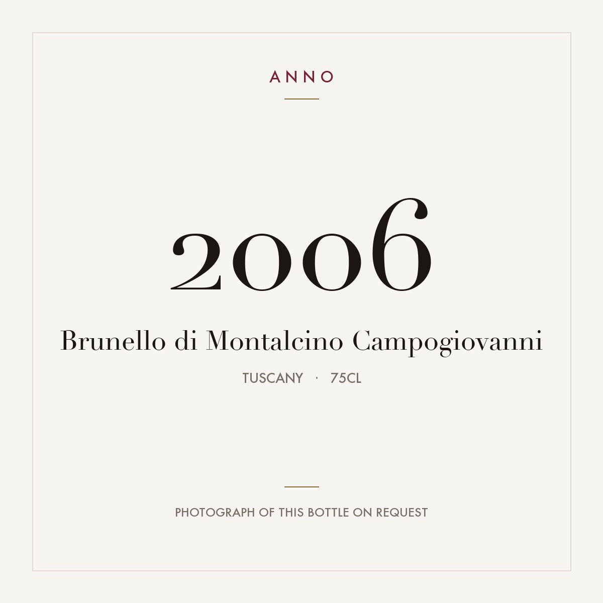 Campogiovanni Brunello di Montalcino 2006 DOCG 0,75l