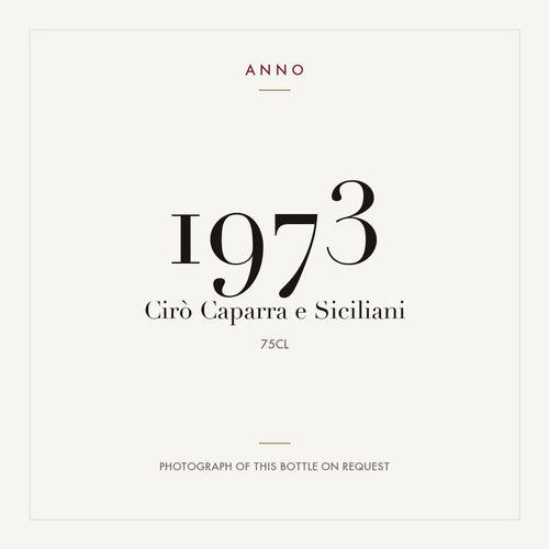 Caparra e Siciliani Ciro 1973 DOC 0,75l