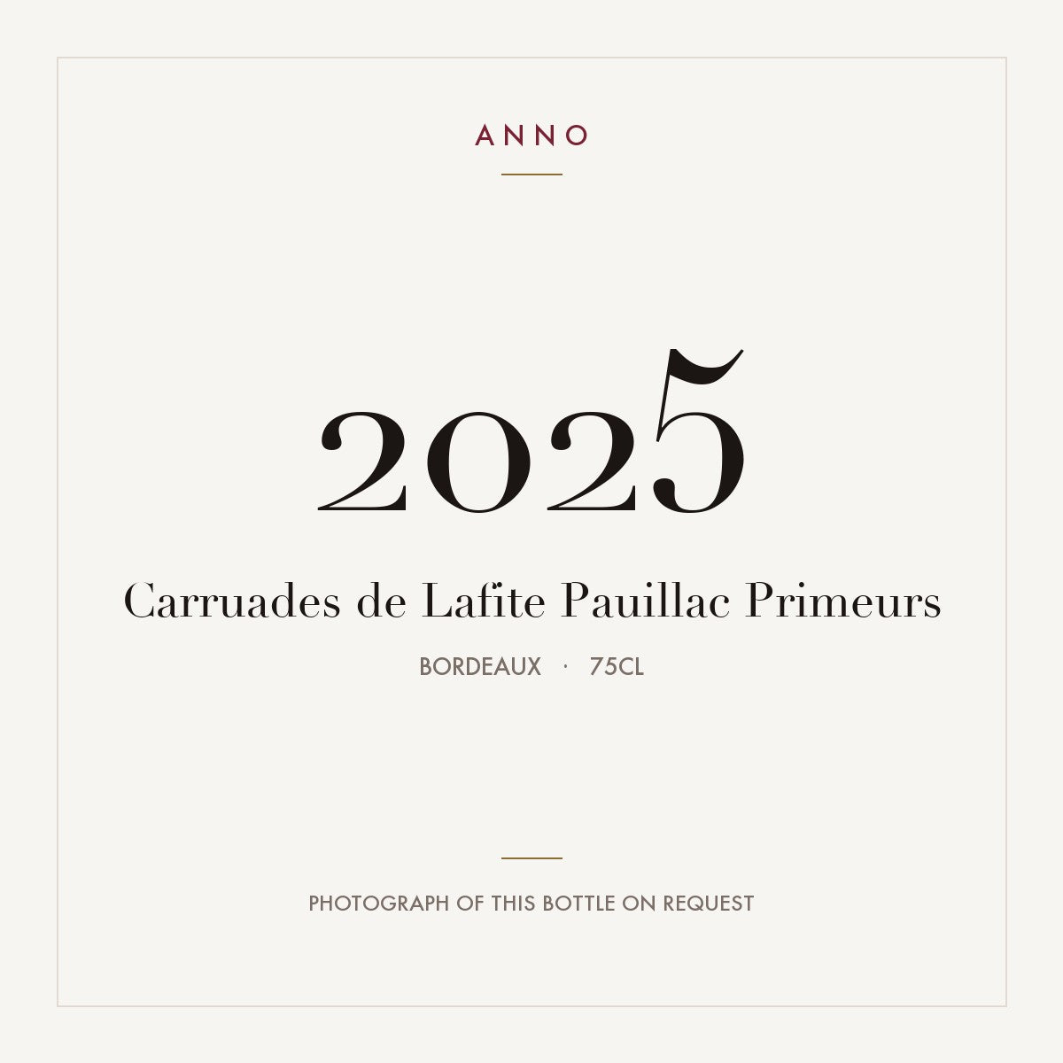 Carruades de Lafite Pauillac 2025 AOC 0,75l