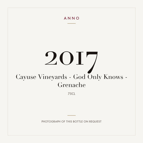 Cayuse Vineyards God Only Knows Grenache 2017 0,75l