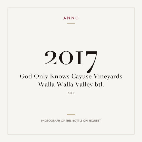 Cayuse Vineyards God Only Knows Walla Walla Valley 2017 0,75l