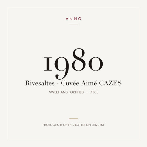 Cazes Cuvee Aime Rivesaltes 1980 AOC 0,75l