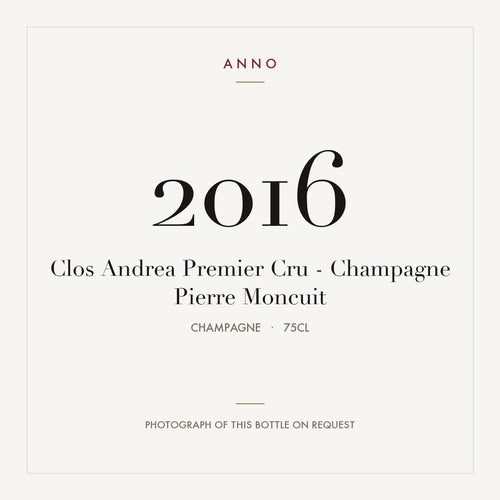 Champagne Pierre Moncuit Clos Andrea Champagne Premier Cru 2016 AOC 0,75l