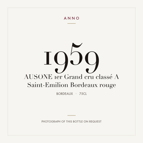 Chateau Ausone Saint-Emilion 1959 AOC 0,75l