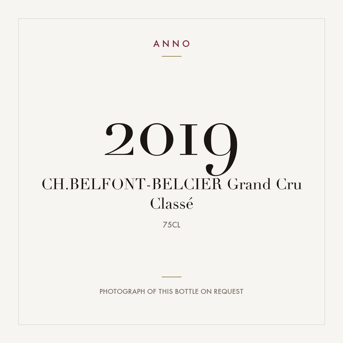 Chateau Belfont-Belcier Saint-Emilion Grand Cru 2019 AOC 0,75l