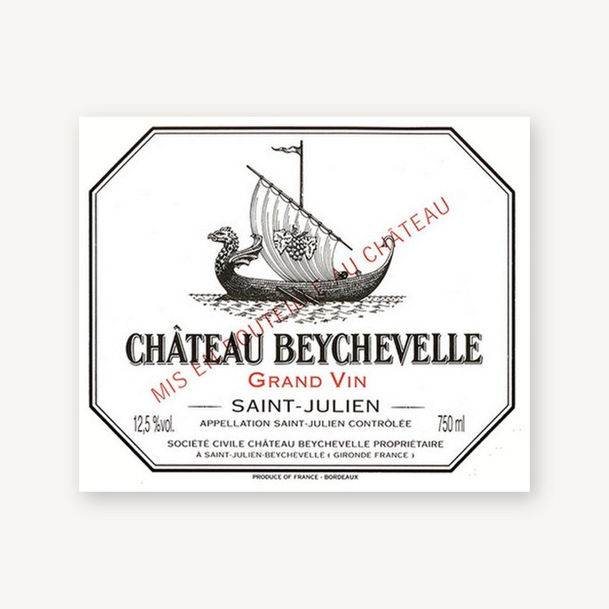 Chateau Beychevelle Saint-Julien 1975 AOC 0,75l