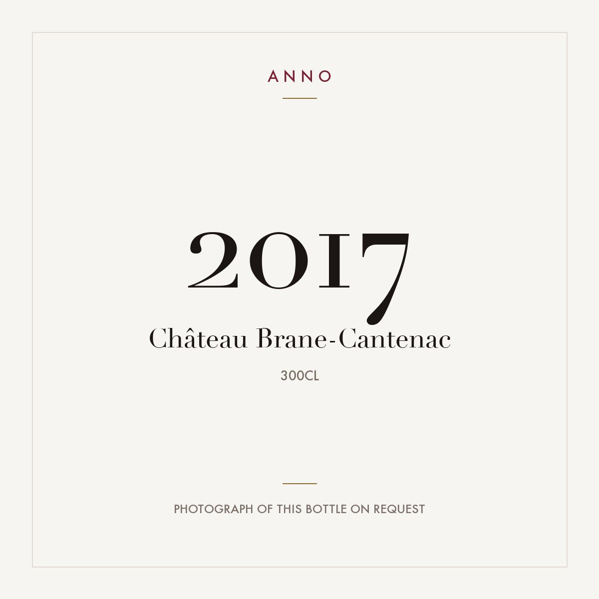 Chateau Brane-Cantenac Margaux 2017 AOC 3l
