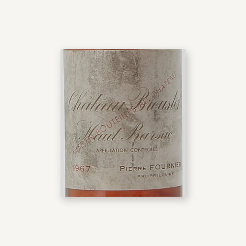 Chateau Broustet Sauternes 1967 AOC 0,75l