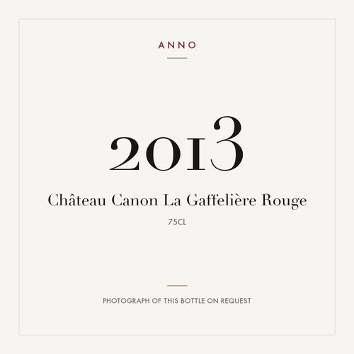 Chateau Canon La Gaffeliere Saint-Emilion 2013 AOC 0,75l