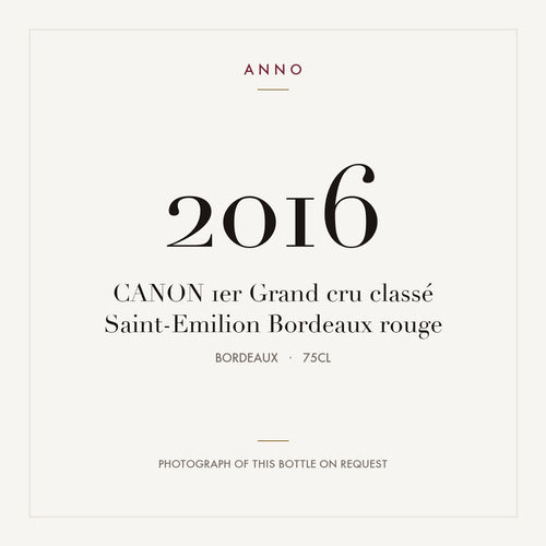 Chateau Canon Saint-Emilion 2016 AOC 0,75l