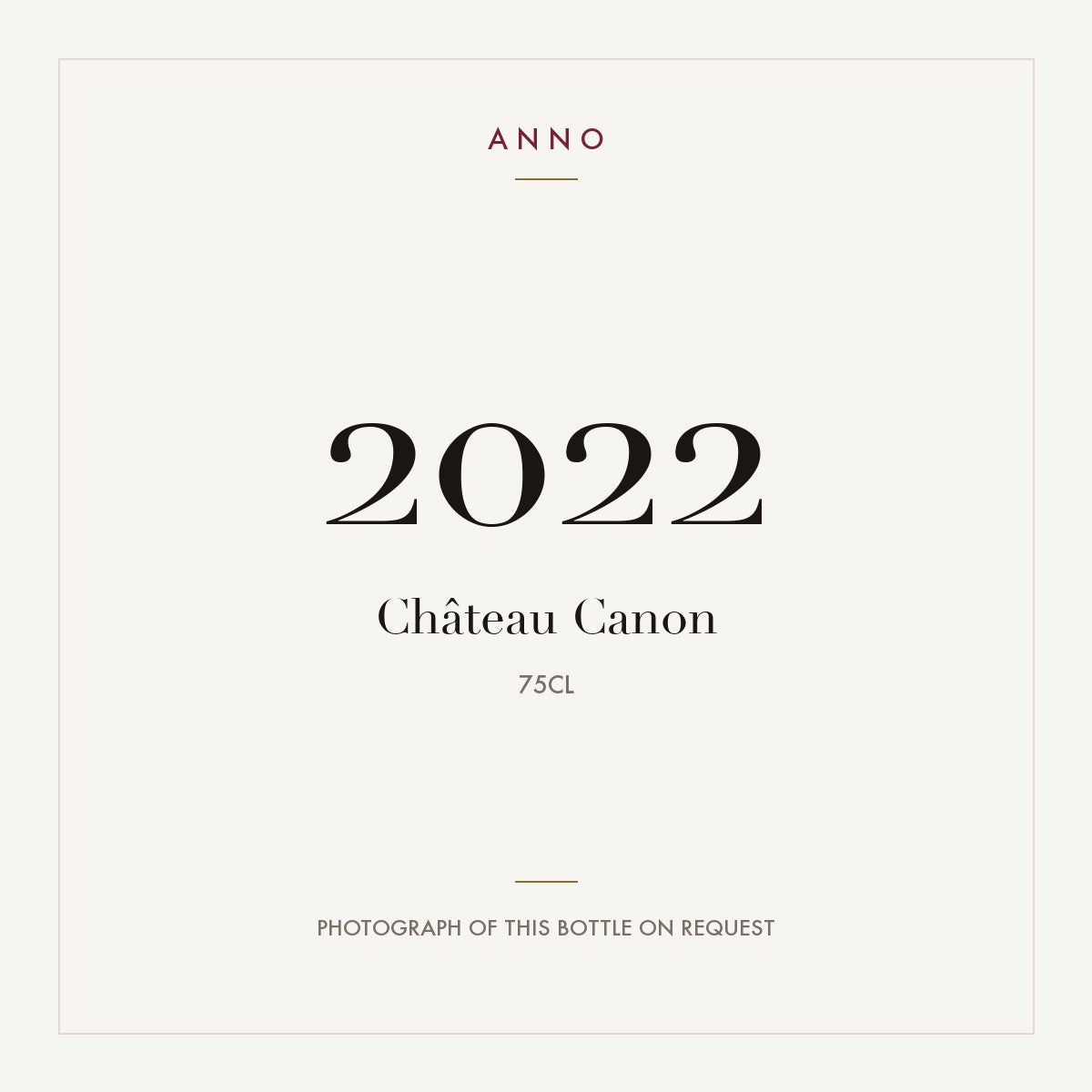 Chateau Canon Saint-Emilion 2022 AOC 0,75l