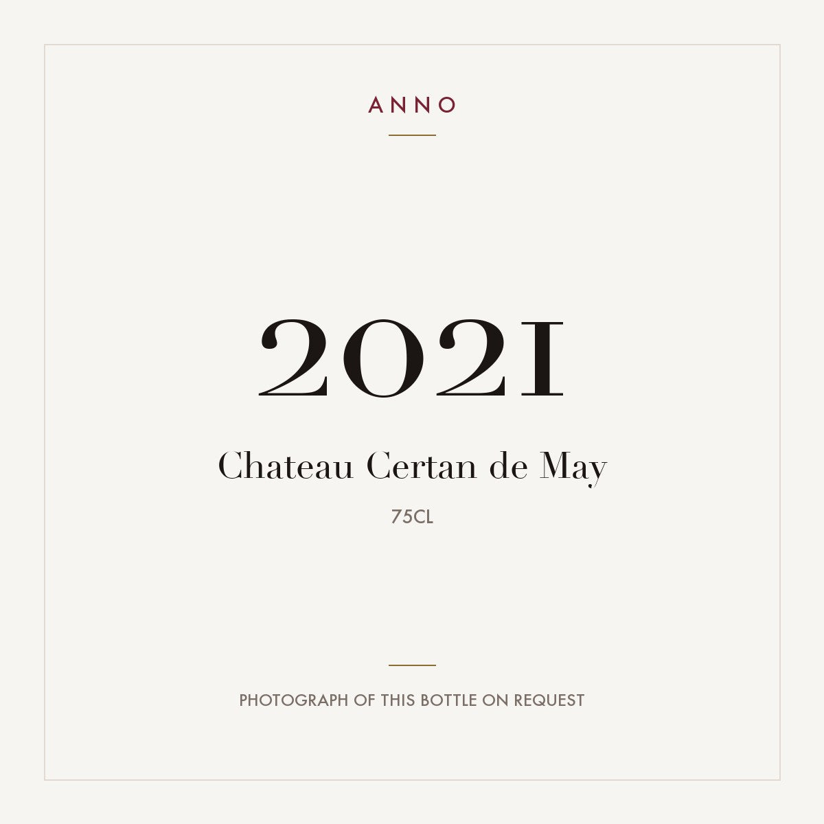 Chateau Certan de May Pomerol 2021 AOC 0,75l