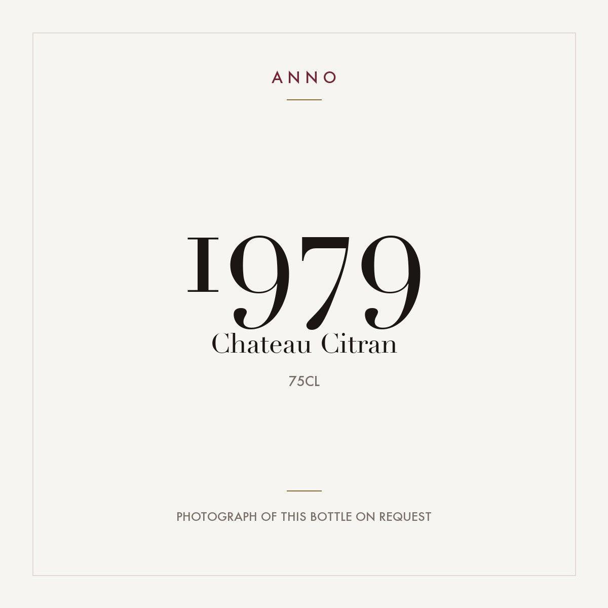 Chateau Citran Haut-Medoc 1979 AOC 0,75l