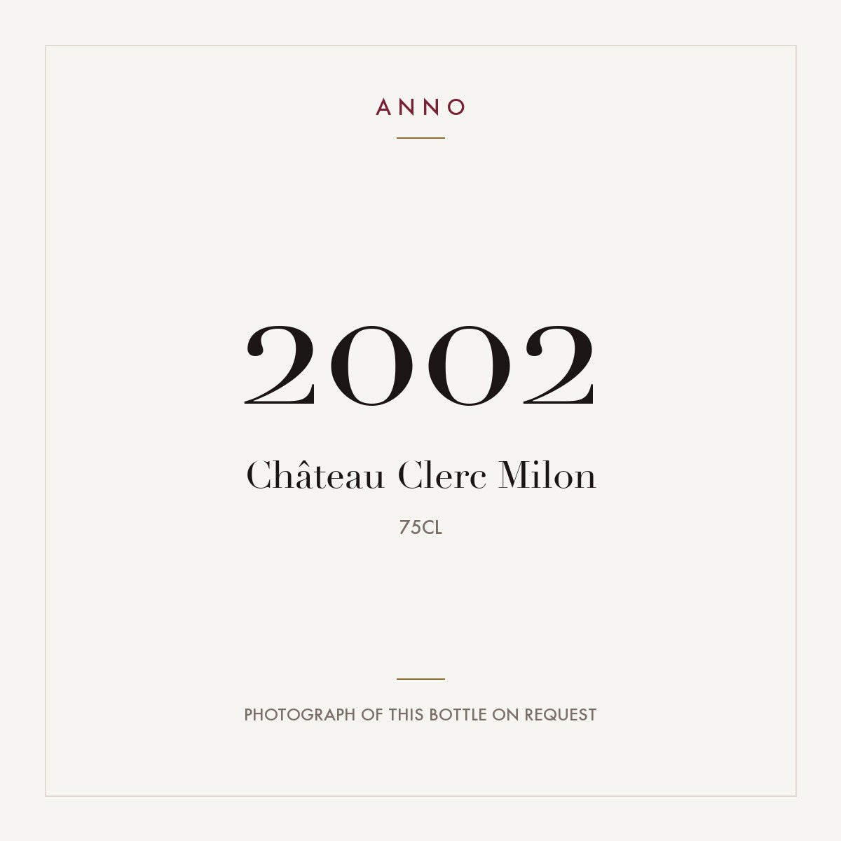 Chateau Clerc Milon Pauillac 2002 AOC 0,75l