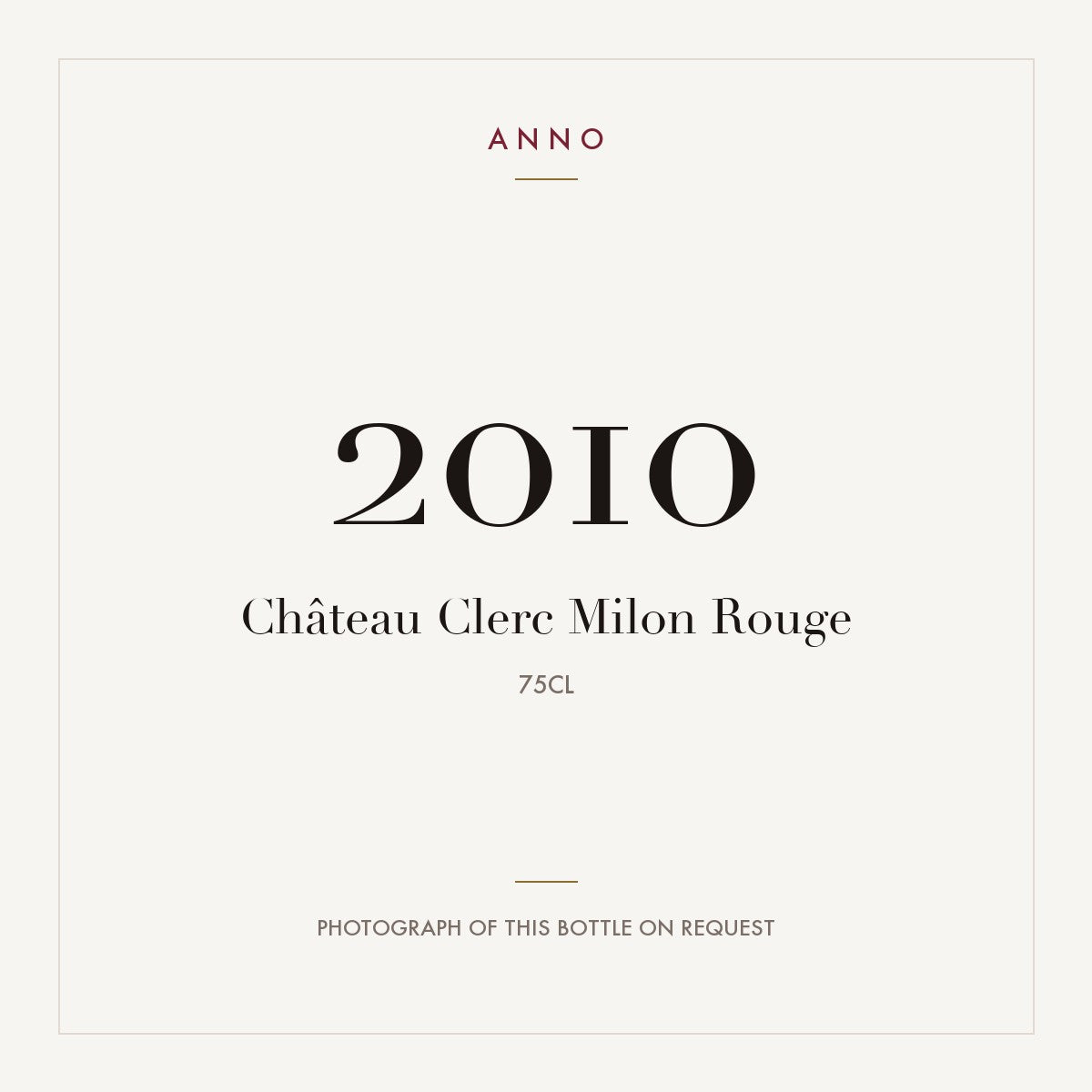Chateau Clerc Milon Pauillac 2010 AOC 0,75l