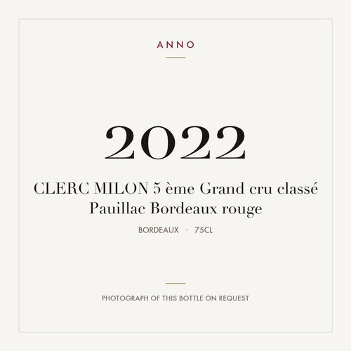 Chateau Clerc Milon Pauillac 2022 AOC 0,75l